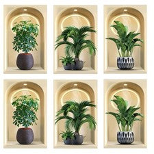 Pegatina de Pared 3D Decoración Hogar Oficina Pegatinas Decorativas Fácil Aplicación