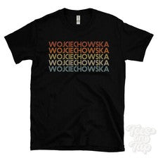 CAMISETA WOJCIECHOWSKA ESTILO RETRO REPETIDO Hombre y Mujer Novedad Regalo Familiar