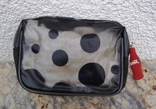Bolso de Maquillaje de Viaje para Mujer Bolsa de Cosméticos Bolso de Mano Estuche Transparente Coca-Cola Lunares