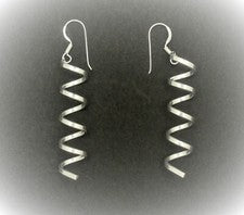 Pendientes plata de ley 925 pendientes 1 par largo 56 mm 10 mm ancho sin níquel