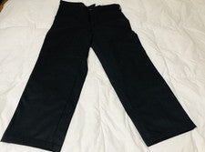 Pantalones negros Red Kap PT20 para hombre trabajo industrial frente plano bolsillos talla 36x30 (W38)