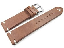 Correa de reloj de cuero vacuno - rústica - Soft Vintage - marrón - 18,20,22,24 mm