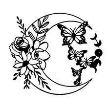 Colgante de Pared Mariposa Luna Único Añade Dije a la Decoración del Hogar y Jardín