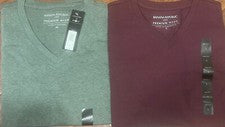 Banana Republic Hombres Vee Manga Corta Cuello en V Premium Lavado Camisetas S-XXL, Elección