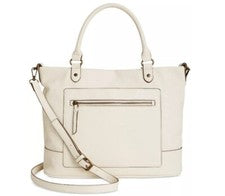 Bolso de Mano Style & Co Hudsonn Suave Imitación Cuero Mujer Mediano en Alabastro/Crema
