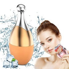 Rodillo facial de hielo, herramientas para el cuidado de masaje de la piel de belleza facial, encoger los poros (naranja