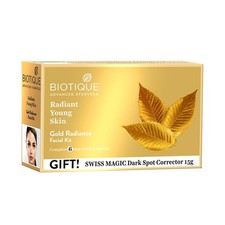Biotique Gold Radiant Skin Youth Facial | Kit facial de 6 pasos para piel ayurvédica