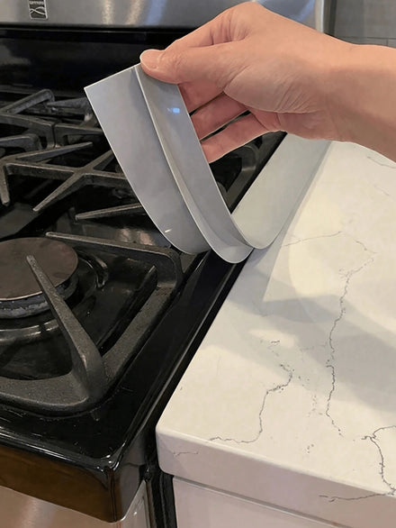 1 pieza/2 piezas Tira de silicona resistente al calor para cocina, tira de sellado suave a prueba de aceite y suciedad para la ranura de la estufa de gas, relleno de silicona para la ran
