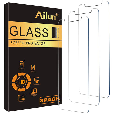 Ailun Screen Protector Compatible for iPhone 11 / iPhone XR [6.1 Inch], 3 Pack Case Friendly Tempered Glass