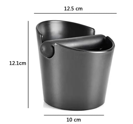 Hot Sale Brista Tools Espresso Mini Grind Container Round Coffee Knock Box With Non-slip Silicone Ring