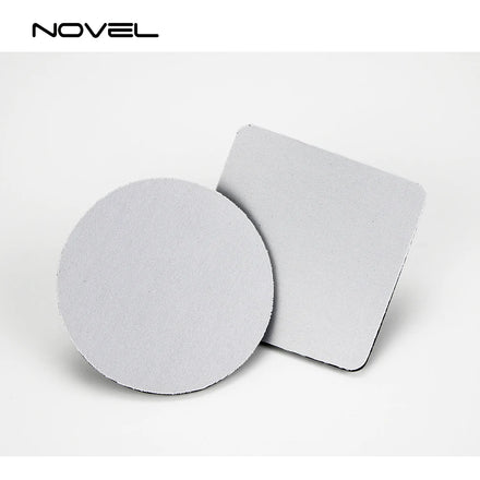 Custom Silicone Soft Mug Coaster Slipping-proof Fabric Rubber Sublimation Coaster