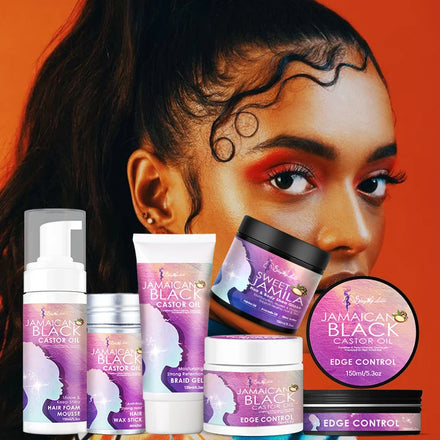 Castor Oil Extra Firm Paste Edge Control Private Label Low Moq Best Edge Control Wholesale for Natural Hair