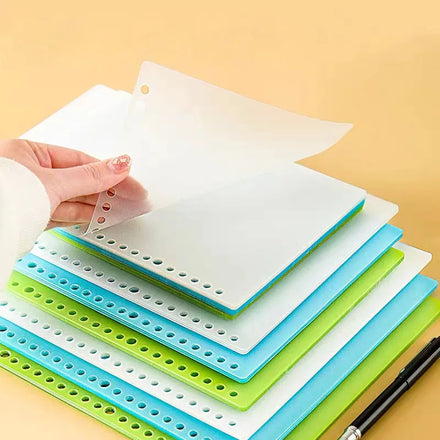 Customized Sublimation Spiral Bound Notebook PVC Cover Logo Easy Tearing Line Waterproof Loose Leaf Lining Acrylic Journals