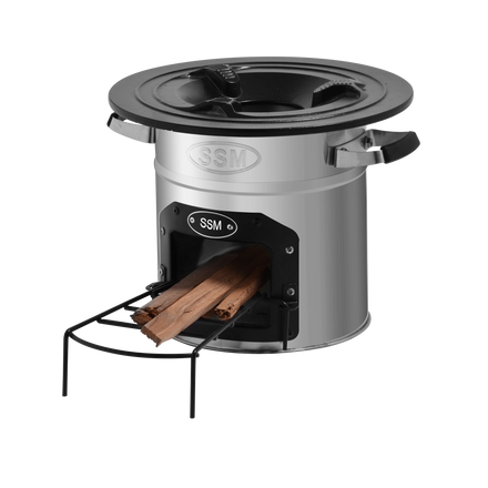 Outdoor Cooking Wood Burning Stoves Cold Rolled Steel Firewood Stove