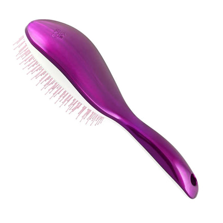 New Design TONG FONG Gem Tips Styling Hair Brush All Hair Types Detangling Comb Bristle Nylon Plastic Handle Burned Tip