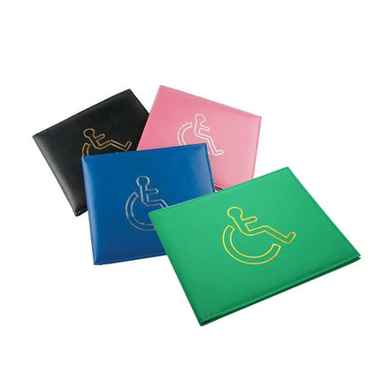 Custom logo PU Leather Disabled Badge Holder Wallet