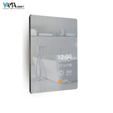 32 Inch Smart Mirror IP65 Waterproof PCAP Touch Screen Anti Fog LED Mirror for Hotel Bathroom Salon