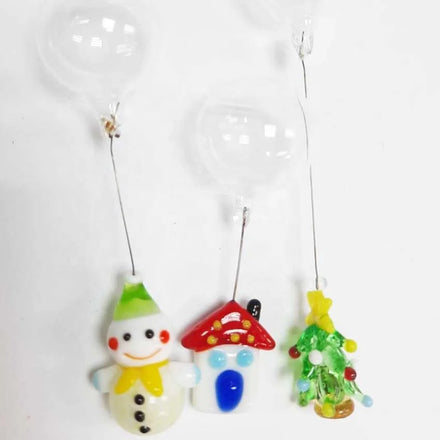 Custom Made Handmade Colored Crystal Glass Lampwork Floating Small Animal Folk Art Figurines for Europe Home Garden Decoration