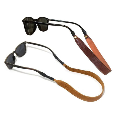 Wholesale Custom Debossed logo Leather Sunglass Strap