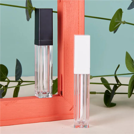 Yueshunxing Wholesale 8ml square New Arrival Custom logo Empty Lipgloss Containers Lip Gloss Tubes with Wand