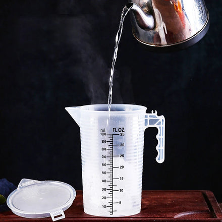2024 Washable Jar All Container Reusable Milk Syrup Plastic Transparent Measure Cup