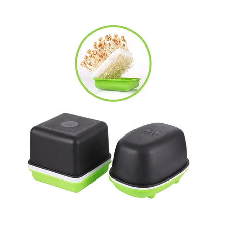 Plastic Sprouting Trays with Dark Cover Bean Pea Wheat Seedling Trays Hydroponic Seedling Trays Seedling Cultivation for Home