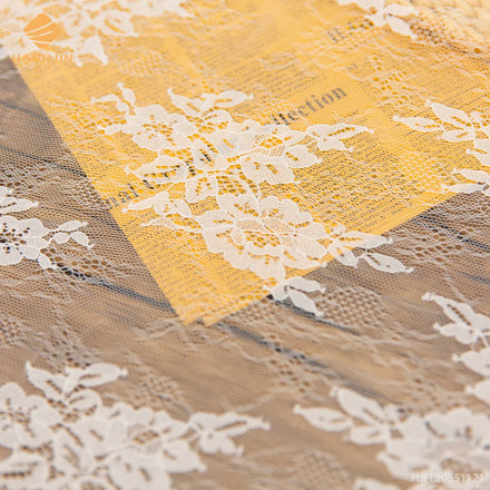 3d Embroidery Floral French Lace Fabric Custom Lace Fabric for Bridal Veils Wedding Dress