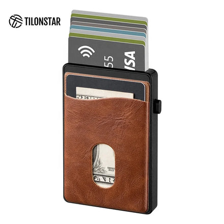 Rfid Blocking Card Case Box Credit Card Holder for Men Slim Wallets Aluminum Rfid Metal Unique Wallet