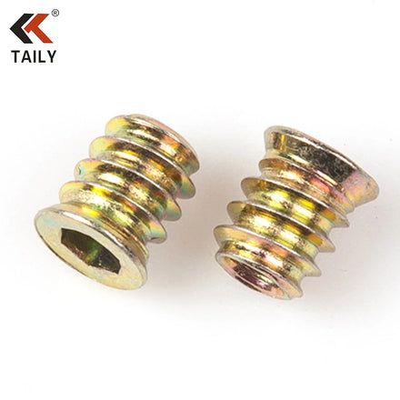 Factory Price Carbon Steel Screw-in Wood Threaded Bushing Insert Nut