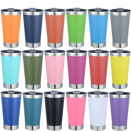 RTS Standing Desk 16OZ Tumbler Pint Cups Stainless Steel With Beer Opener Outdoor Portable Ice Coffee Beer Mug