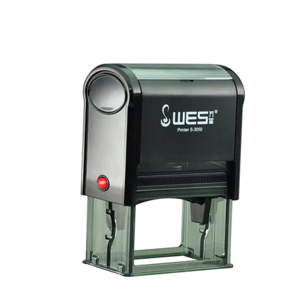 WES Nail Stamping Plate logo Stamp Hot Stamping Self Inking Stamp S-3050
