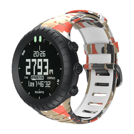 Printed Silicone Wristband Replacement Accessory Strap Sport Band for Suunto Core Smart Watch