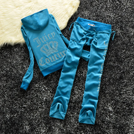 RS1574 Spring/Fall 2021 Women's Velvet Fabric Tracksuits Hooded Long Rhinestone Fat Sister Sportswear