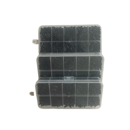Badminton Grommet Set Single Hole Double Hole for Racket Repair Kit Black Nylon Material 150 Pieces Custom Logo OEM Accepted