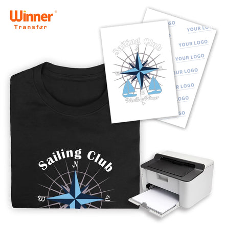 Winner Transfer Manufacturer Supply A4 a Film B Paper Forever Transfer Paper Laser Dark Heat Transfer 100 Sheets