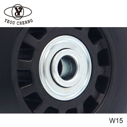 Custom PU Spinner Luggage Wheels Parts & Accessories Replacement Wheels 80x25mm Yeou Cherng W15 for Suitcase