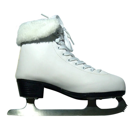 Cold-resistant Pvc Artificial Fur Lining Skate Figure Ice Skating Shoes