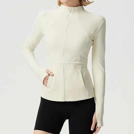 New Color Horse Riding Workout Clothing Slim Fitting Full Zipper Women Long Sleeve Jackets Equestrian Jacket Horse Riding Tops