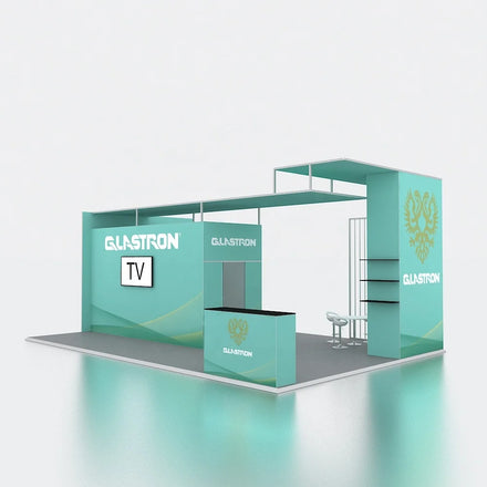 New Design Portable Modular Aluminum Storage Promotion Advertising Trad Show Exhibition 10x20 Modern Wholesale Tradeshow Booth