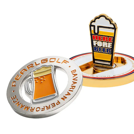 Custom Soft Enamel Metal Magnetic Promotional Golf Club Gift Beer Golf Ball Marker