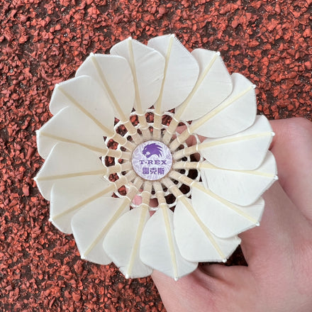 Libotai Tournament Level White Shuttlecock with Class a Duck Feather 2 Layer Cork Head 4.9g Speed 74-79 Model CG-A2 Custom Logo
