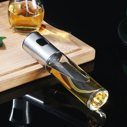 New Arrival Kitchen Olive Glass Stainless Steel 200ml Mist Cooking Oil Sprayer Bottle