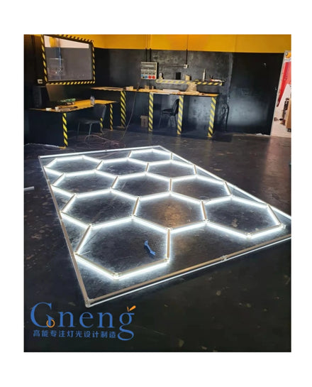 Factory Wholesale Fast Install Hexagonal LED Car Detailing Lights ZT1088 Modern Garage LED Lighting Aluminium