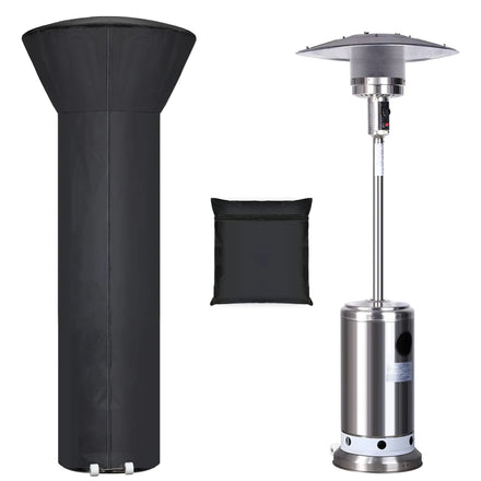 Epsilon Patio Heater Covers with Zipper and Storage Bag Waterproof Dustproof Wind-Resistant Sunlight-Resistant Snow-Resistant