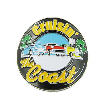 Custom Made Soft Enamel Chrome Metal Car Grill Medallion