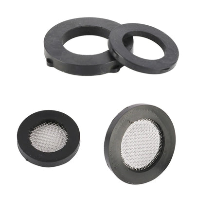 19mm 24mm Rubber Flat Gasket with 40 Mesh Filter Faucet Seal Washer 1/2 3/4 Female Thread Garden Water Connector Fitting