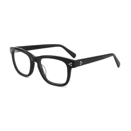 Eyeglasses Frames Classic Black Square Acetate Black Glass Frames