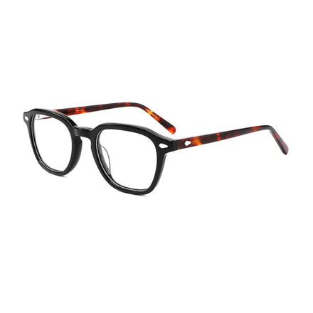 HIGO EYEWEAR Women's Classic Square Full Rim Acetate Foldable Eyeglasses Frames for Daily Wear