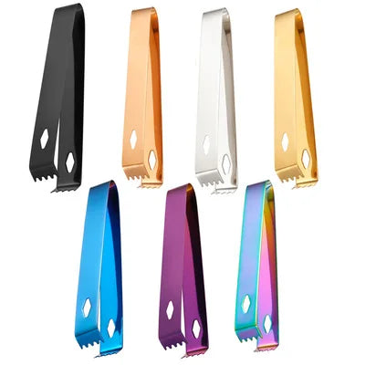 Food Grade Ice Cube Clip 6.3 Inches Stainless Steel 18/8 Ice Tongs Sugar Tongs Bar Tools