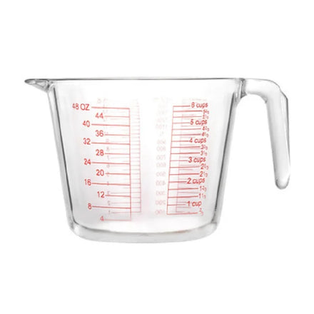 Aeofa Glass Measuring Cup With Scale Heat Resistant Household Food Grade Kitchen Baking Whisk Measuring Cup